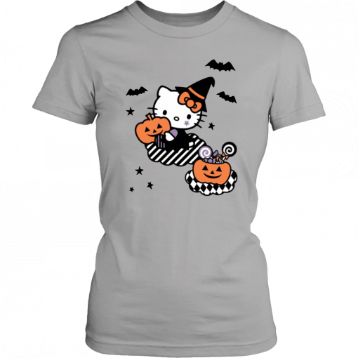 Hello Kitty Trick or Treat Halloween Funny T-Shirt