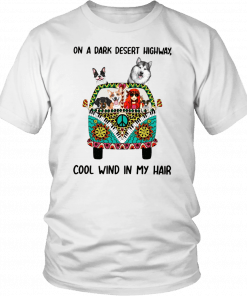 Hippie Dog On A Dark Desert Highway Classic T-Shirt