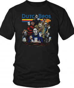 Horror Character movie Dutch Bros coffee T-Shirt