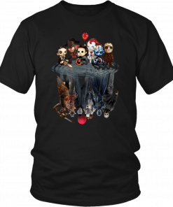 Horror Characters Water Mirror Reflection 2019 T-Shirt