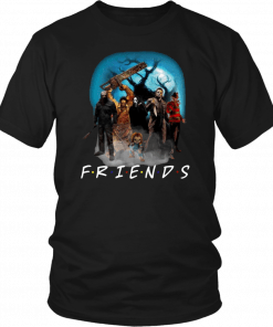 Horror character Friends TV show Halloween Funny T-Shirt