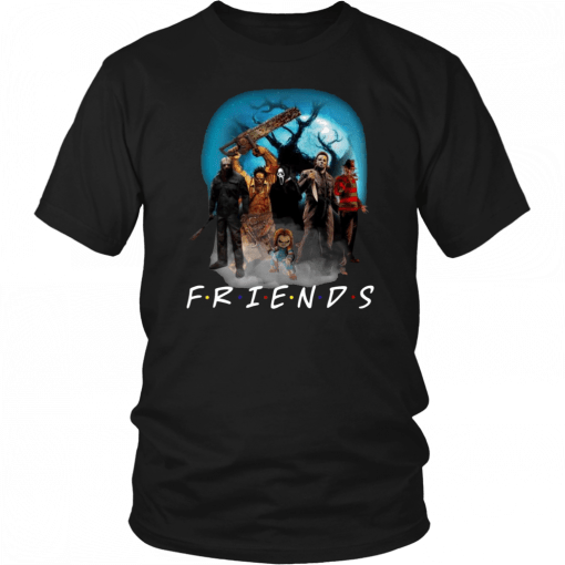 Horror character Friends TV show Halloween Funny T-Shirt