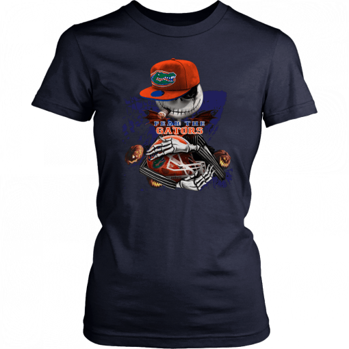 Jack Skellington Smoking Fear The Florida Gators T-Shirt