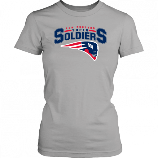 NEW ENGLAND SUPER SOLDIERS SHIRT NEW ENGLAND PATRIOTS - CAPTAIN AMERICA