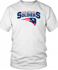 NEW ENGLAND SUPER SOLDIERS SHIRT NEW ENGLAND PATRIOTS - CAPTAIN AMERICA