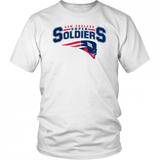 NEW ENGLAND SUPER SOLDIERS SHIRT NEW ENGLAND PATRIOTS - CAPTAIN AMERICA