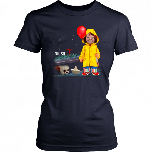 Oh Shit Chucky and Pennywise IT T-Shirt