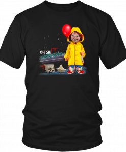 Oh Shit Chucky and Pennywise IT T-Shirt