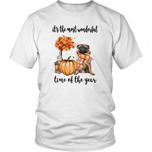 Pug it's the most wonderful time of the year T-Shirt