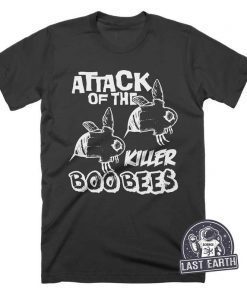 Attack Of The Killer Boo Bees T-Shirt, Funny Halloween Shirts, Mens, Womens Kids Spooky Gifts