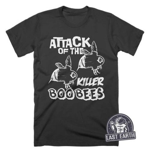 Attack Of The Killer Boo Bees T-Shirt, Funny Halloween Shirts, Mens, Womens Kids Spooky Gifts