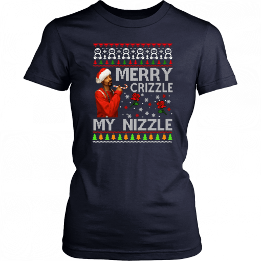 Snoop Dogg Merry Crizzle My Nizzle Christmas Gift T-Shirt