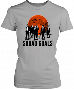 Squad Goals Horror Characters Moon Halloween T-Shirt