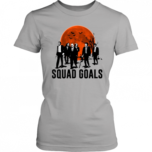 Squad Goals Horror Characters Moon Halloween T-Shirt