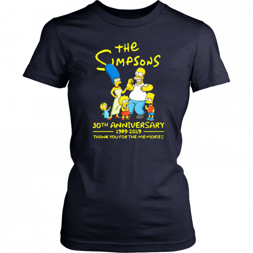 The simpsons-30th anniversary 1989-2019 thank you for memories T Shirt