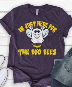 I'm Just Here For The Boo bees T-Shirt Halloween Drinking Shirt, Costume Shirt