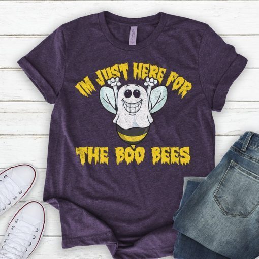 I'm Just Here For The Boo bees T-Shirt Halloween Drinking Shirt, Costume Shirt