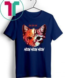 Offcial Jason Meowhees Jason Voorhees CH CH CH meow meow T-Shirt