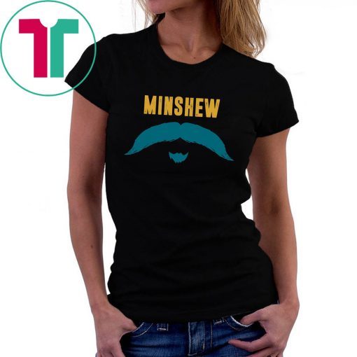 Funny Football Jacksonville Fu Manchu Mustache Fan Minshew T-Shirt