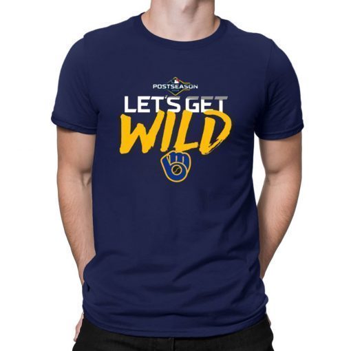 Womens Let's Get Wild Milwaukee Brewers Tee Shirt