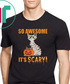 Cat awesome It's Scary Halloween T-Shirt
