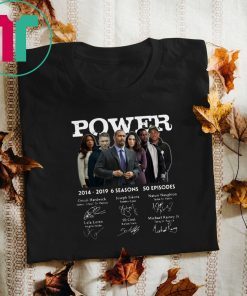 Mens Power 2014-2019 6 seasons 50 episodes signature T-Shirt