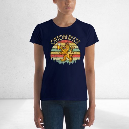 Oktoberfest German Beer Festival Vintage Lion Shirt