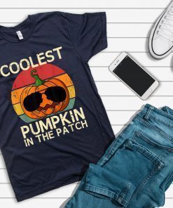 Kids Coolest Pumpkin In The Patch Halloween Costume Boys T-Shirt