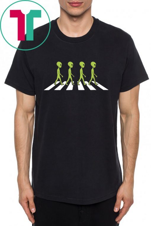 Alien On The Abbey Road Offcial T-Shirt