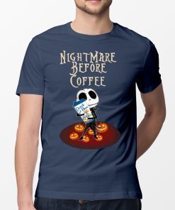 Nightmare Before Coffee Dutch Bros Baby Jack Skellington Halloween T-Shirt