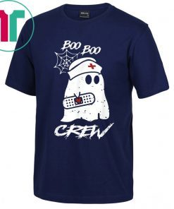 Boo Boo Crew Nurse Ghost Funny Halloween Costume Gift Tee Shirt