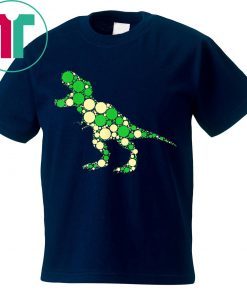 Green polka dot t-rex dinosaur international dot day Funny T-Shirt