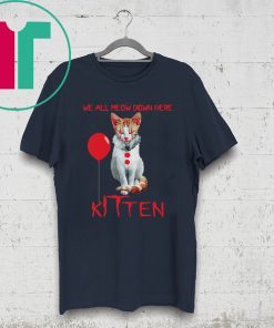 We All Meow Down Here Kitten It Movie Gift T-Shirt Funny Hallowee