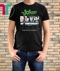 The Joker Free Fly Coaster 80Th Anniversary 1940 2020 Signatures Classic T-Shirt