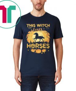 This witch loves horses halloween Shirt
