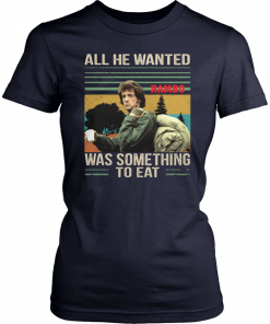 Vintage rambo all he wanted was something to eat Shirt