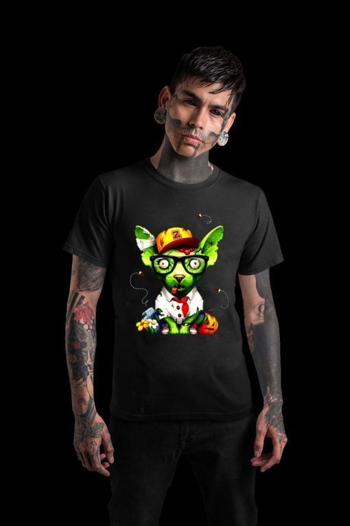Zombie Sphynx Cat Halloween Shirts