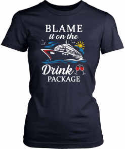 Cruising cruiser drink wine blame it on the drink package T-Shirt