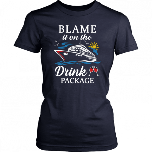 Cruising cruiser drink wine blame it on the drink package T-Shirt