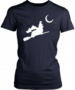 Corgi Witch Flying Silhouette Classic T-Shirt