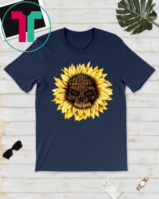 Skull leopard sunflower Shirt