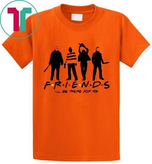 Horror Friends Jason Voorhees Freddy Krueger Texas Chain Saw Michael Myers T-Shirt