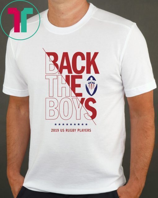 Womens Back the Boys 2019 USA Rugby Players Squad T-Shirt