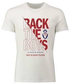 Womens Back the Boys 2019 USA Rugby Players Squad T-Shirt