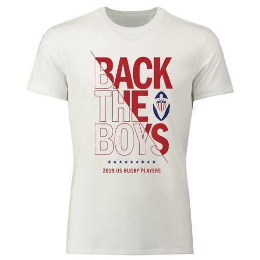 Womens Back the Boys 2019 USA Rugby Players Squad T-Shirt