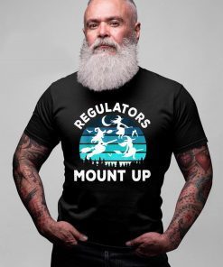 Regulators Mount Up Funny Halloween Flying Witches Offcial T-Shirt