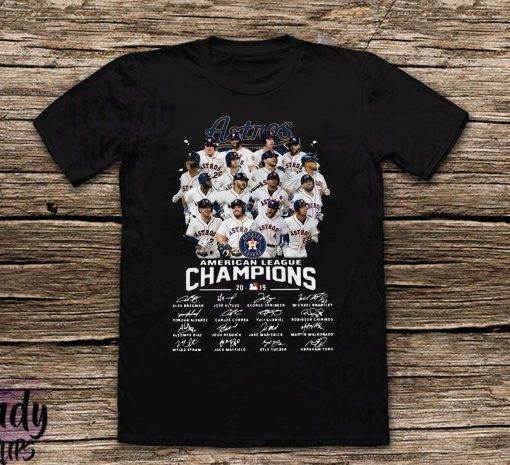 Houston Astros American League Champions Nba 2019 Signatures Shirt