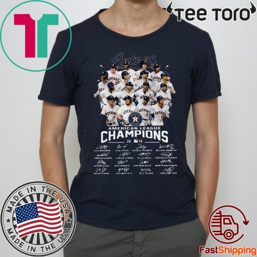 Houston Astros American League Champions Nba 2019 Signatures Shirt