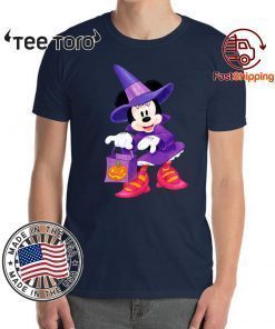 Nice Disney Halloween Minnie Mouse Trick or Treating Original T-Shirt