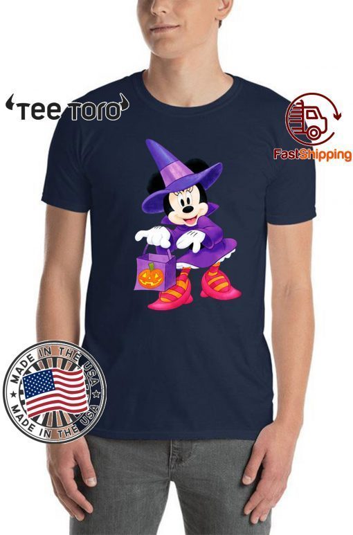 Nice Disney Halloween Minnie Mouse Trick or Treating Original T-Shirt